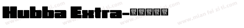Hubba Extra字体转换